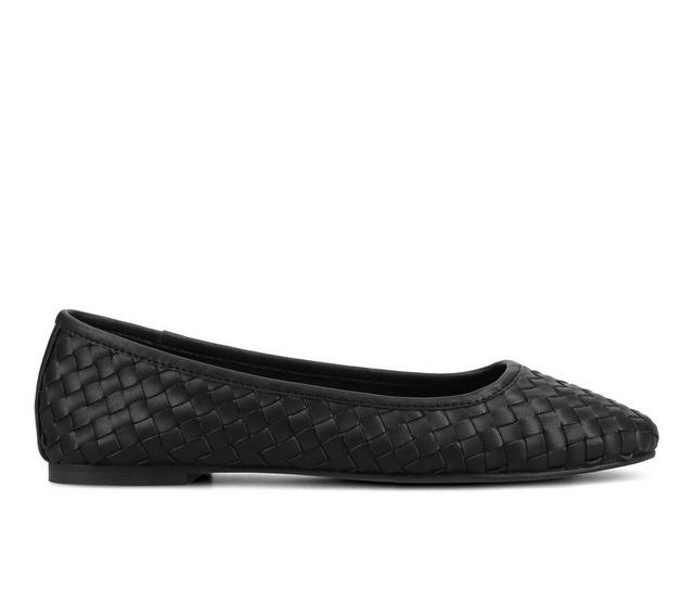 Women's Journee Collection Savannah Flats in Black color