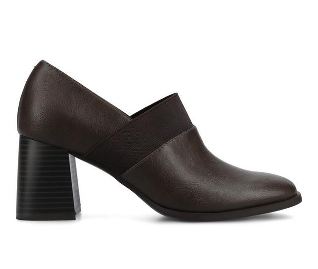Women's Journee Collection Maeve Shootie in Chocolate color