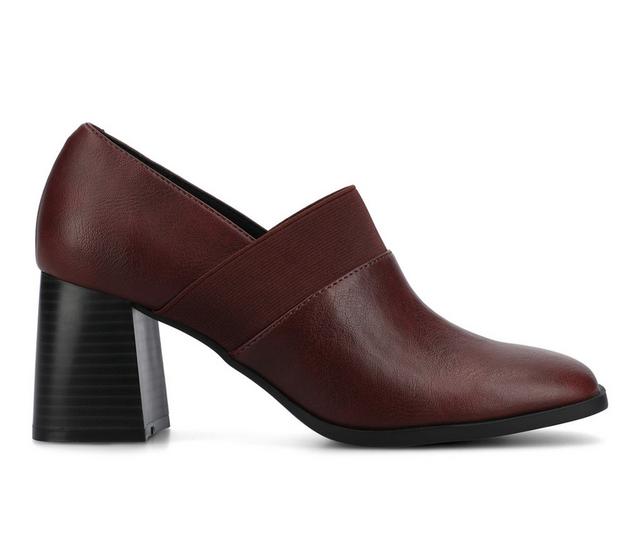 Women's Journee Collection Maeve Shootie in Oxblood color