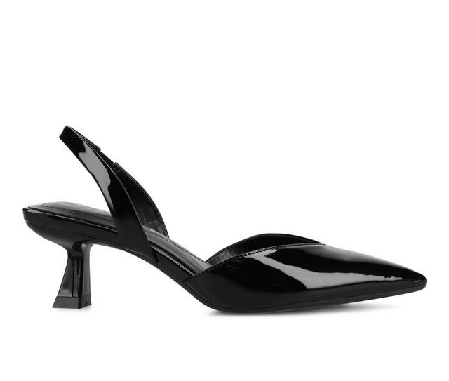 Women's Journee Collection Fallon Pumps in Patent/Black color