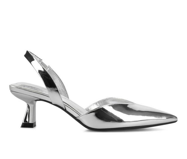 Women's Journee Collection Fallon Pumps in Silver color