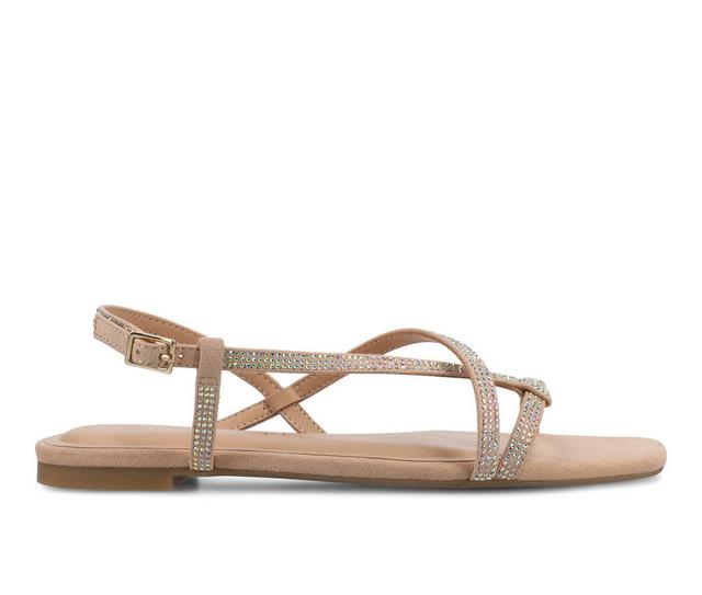 Women's Journee Collection Francis Sandals in Bone color