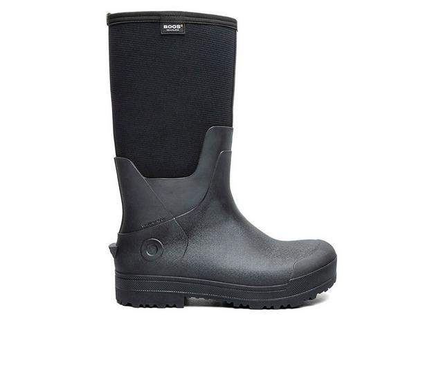 Men's Bogs Footwear All Season Seamless Farm & Ranch Boots in Black color