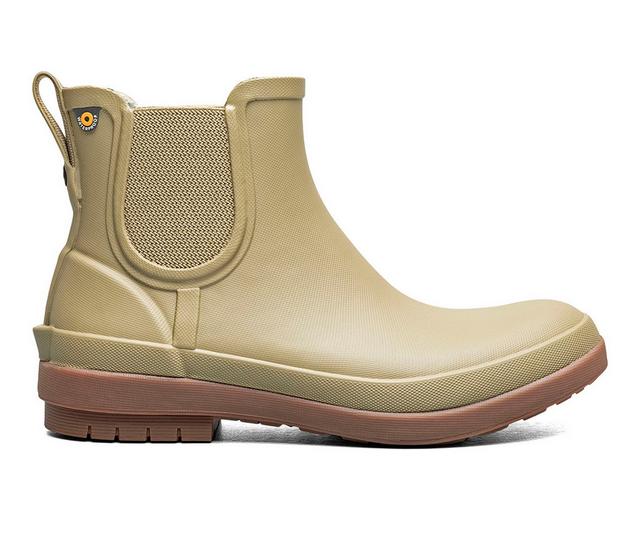 Women's Bogs Footwear Amanda II Chelsea Rain Boots in Rustic Green color
