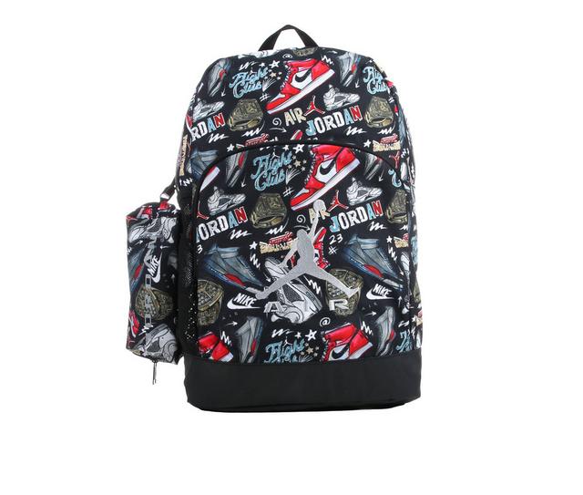 Jordan Air Raid Backpack in BLACK/GYM RED color