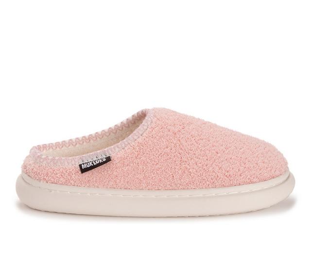 MUK LUKS Women's Luan Slippers in Light Pink color