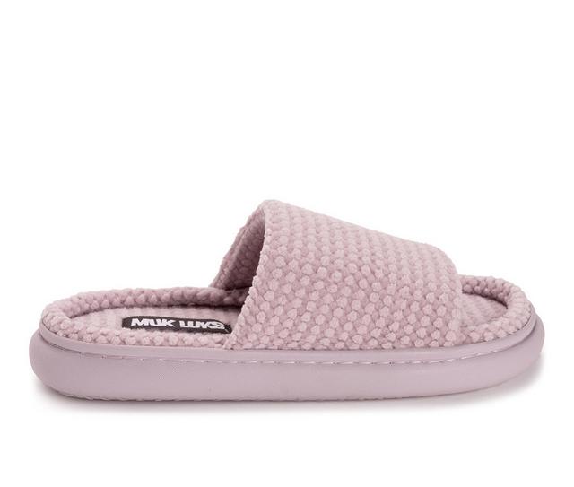 MUK LUKS Women's Marsai Slippers in Dusted Lavender color