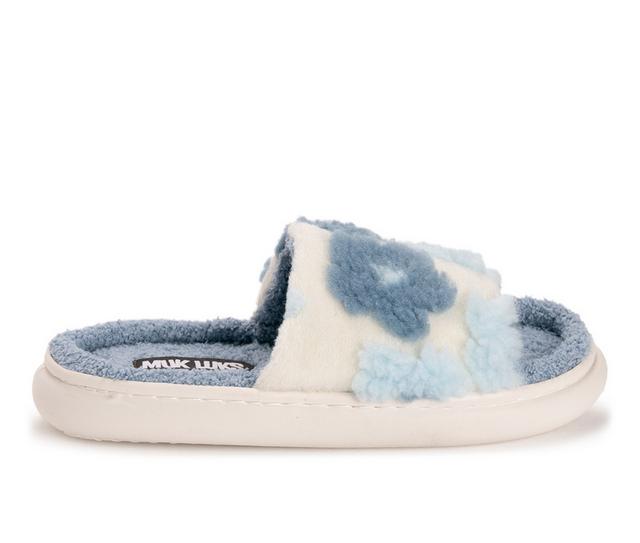 MUK LUKS Women's Marsai Slippers in Pacific Blue color