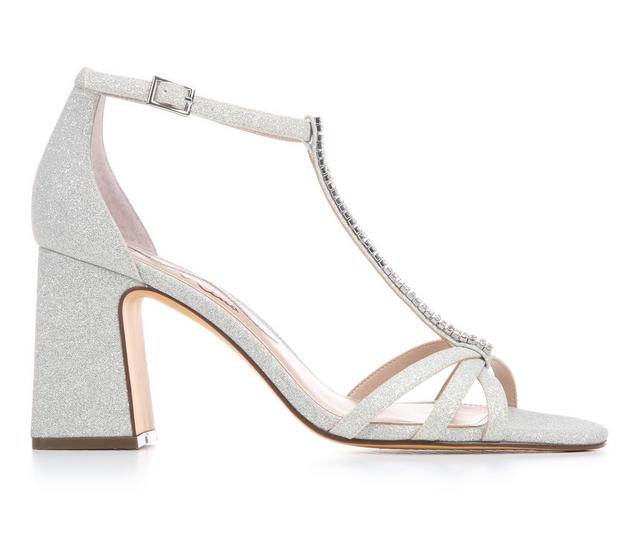 Women's N by Nina Qiturah-YS Heeled Sandals in Silver color
