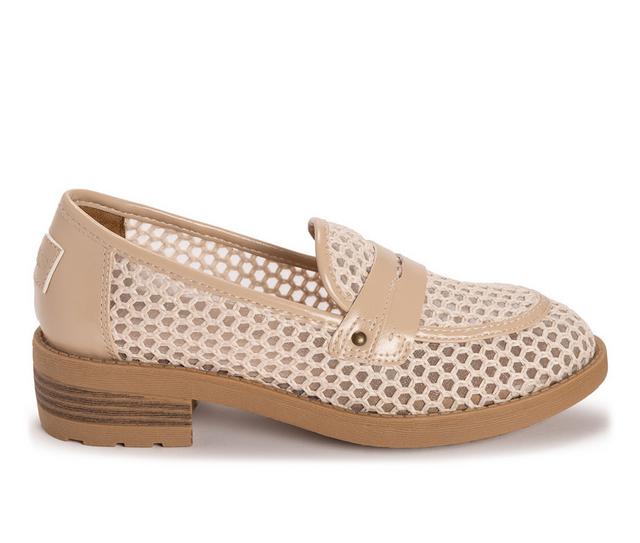 Women's MUK LUKS Vania Loafers in Cream color