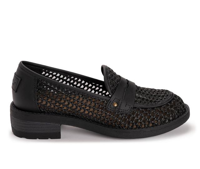 Women's MUK LUKS Vania Loafers in Black color