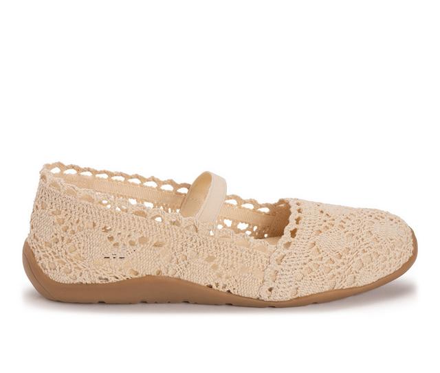 Women's MUK LUKS Shelby Flats in Natural color