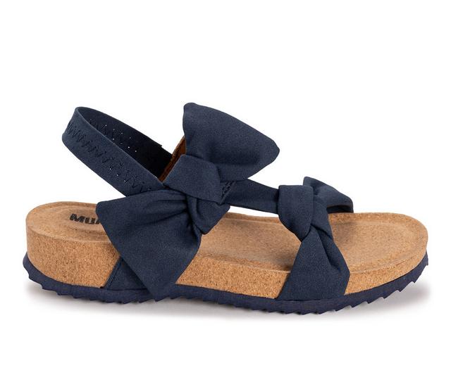 Women's MUK LUKS Pansy Sandals in Indigo color