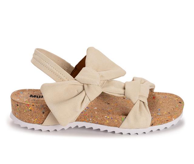 Women's MUK LUKS Pansy Sandals in Cream color