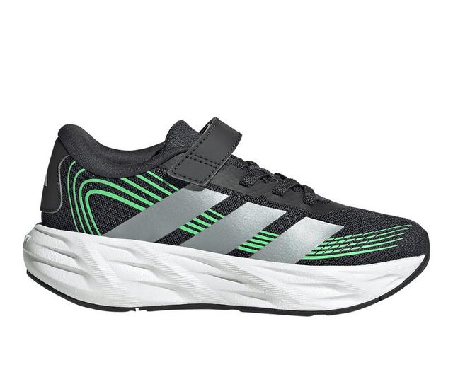Boys' Adidas Little Kid Galaxy 8 Running Shoes in DkGry/Gry/Grn color