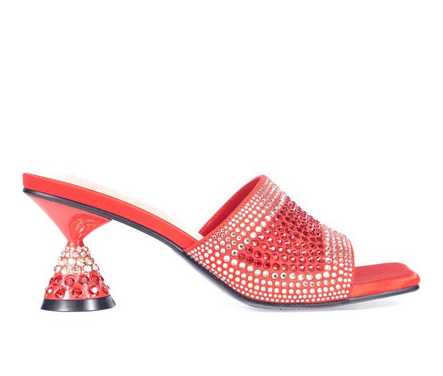 Women's Lady Couture Fontana Dress Sandals in Red color