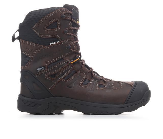 Men's Carolina Boots Freezer Comp Toe Insulated Boots in Dark Brown color