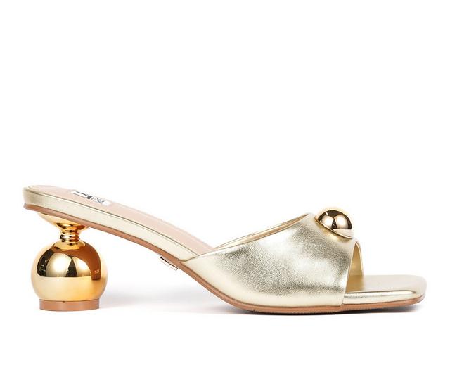 Women's Ninety Union Milano Dress Sandals in Gold color