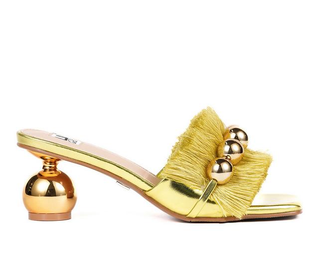 Women's Ninety Union Miami Dress Sandals in Green color