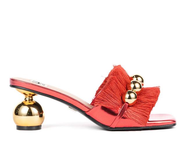 Women's Ninety Union Miami Dress Sandals in Red color