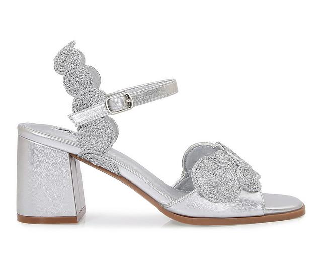 Women's Ninety Union Valerie Dress Sandals in Silver color