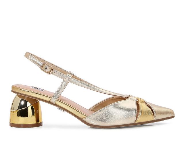 Women's Ninety Union Sarah Pumps in Gold Multi color