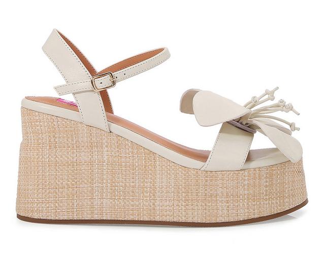 Women's Ashley Kahen Tulip Platform Sandals in Beige color