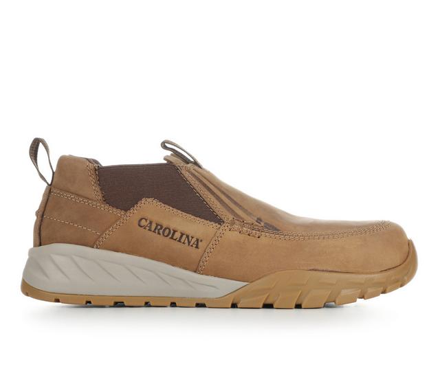 Men's Carolina Boots Force Comp Toe ESD Work Shoes in Tan color