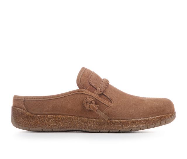 Women's Earth Origins Rosalin Mules in Pecan Brown color