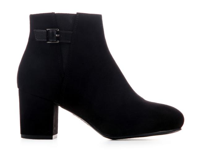Women's Blue Aura Caroline 2 Booties in Black color