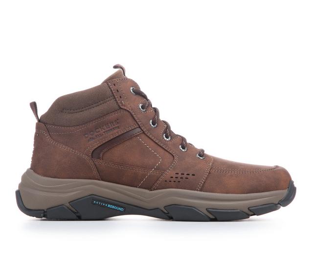 Men's Dockers Royce Boots in Dark Tan color