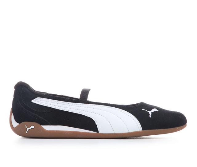 Women's Puma Replicatch Ballet Flats in Black/White color