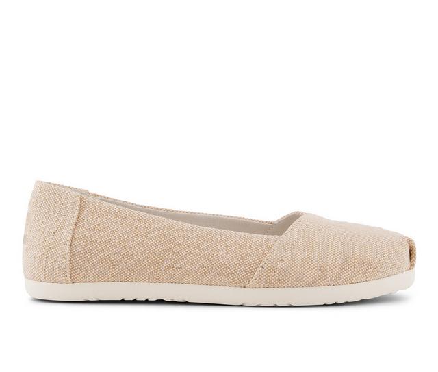 TOMS Alpargata Ballet Flat Flats in Gold color