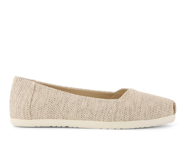 TOMS Alpargata Ballet Flat Flats in Light Grey color