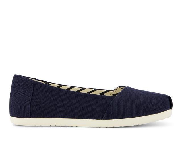 TOMS Alpargata Ballet Flat Flats in Navy color
