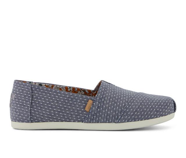 Women's TOMS Alpargata Classic Espadrille Flats in LIght Grey color