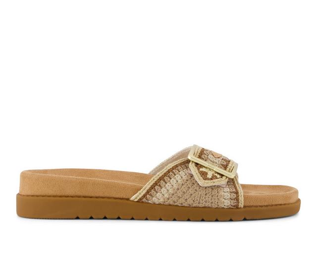 Women's TOMS Marin Slide Sandal Sandals in Dark Beige color