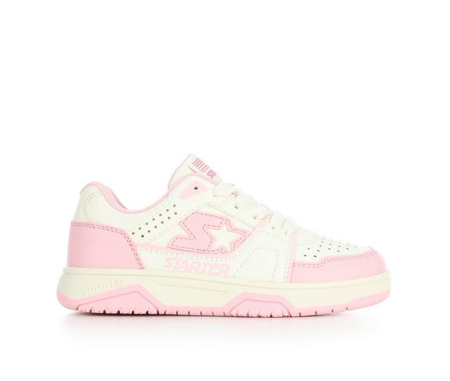 Girls' Starter Little Kid & Big Kid Fast Break Low Sneakers in Star White/Rose color
