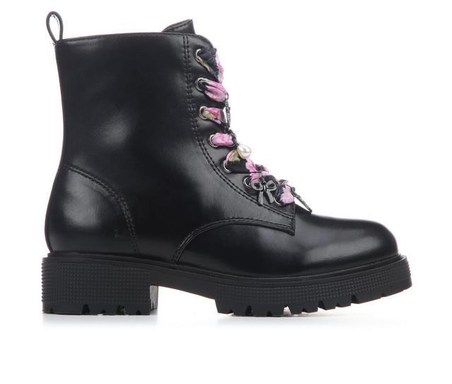 Girls' Steve Madden Little Kid & Big Kid Knixiee Boots in Black color