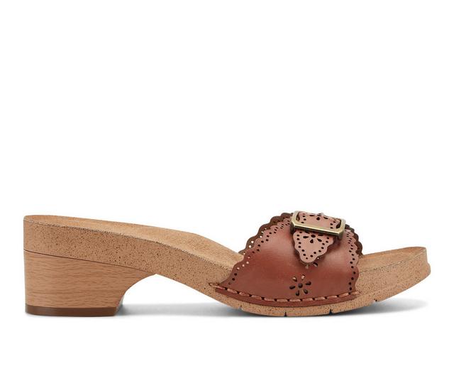 Women's Earth Origins Haisly Heeled Sandals in Medium Brown color