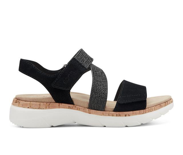 Women's Earth Origins Reston Sandals in Black color