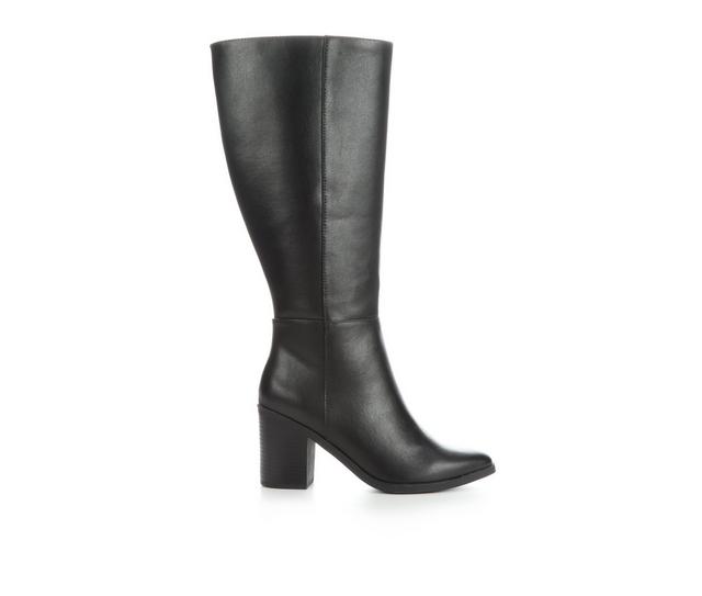 Women's Soda Study Knee High Boots in Black color
