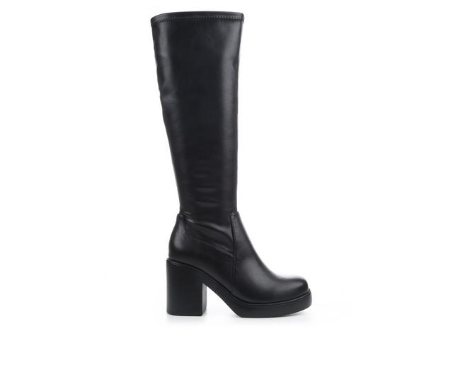 Women's Soda Sonia Knee High Boots in Black color