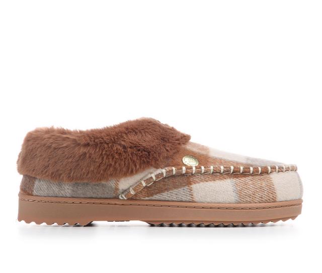 Dearfoams NYLA MOC TOE Slippers in PLAID color