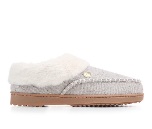 Dearfoams NYLA MOC TOE Slippers in OATMEAL color