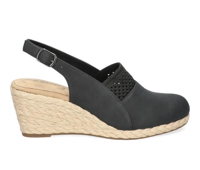 Women's Easy Street Aloha Wedges in Black color