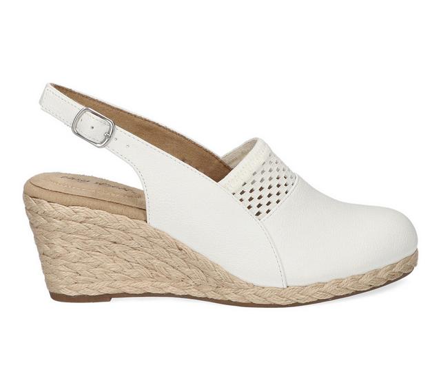 Women's Easy Street Aloha Wedges in White color
