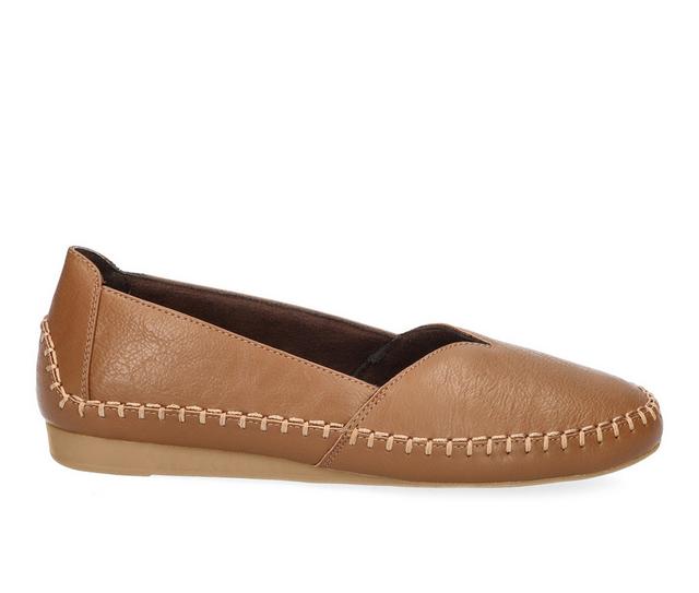Women's Easy Street Amity Flats in Tan color