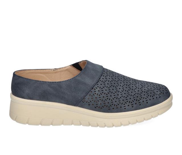 Women's Easy Street Aretha Mules in Navy color