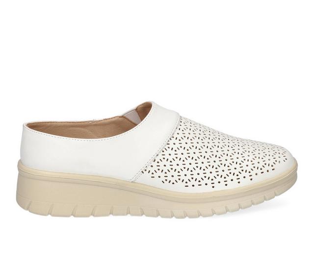 Women's Easy Street Aretha Mules in White color